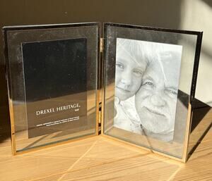 4x6 Gold Framed Photo Frame- 2 photos, Drexel Heritage